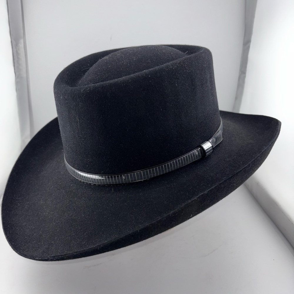 Wrangler Cowboy Western Hat, Black, Beaver, 4X Quality, Size 6 7/8​​​